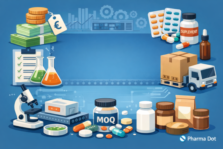 Ile naprawdę kosztuje produkcja suplementu diety? Realne widełki cenowe