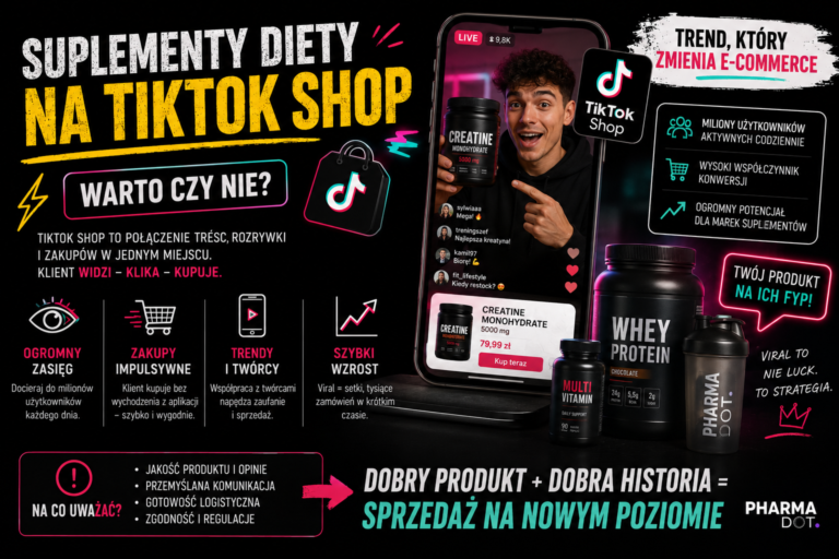 Czy warto sprzedawać suplementy diety na TikTok Shop? Analiza szans i zagrożeń